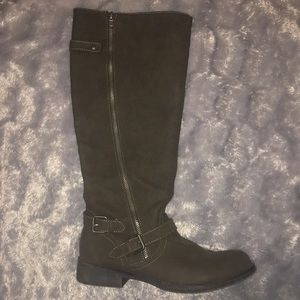 Dark brown riding boots